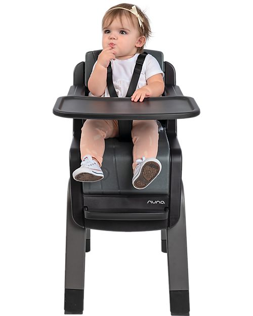 Nuna Seggiolone Evolutivo Zaaz - Pewter - Grigio/Nero - Cresce con il Bambino! Seggioloni Pappa