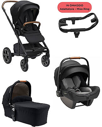 Joie Trio Chrome - Foggy Gray - Passeggino, Navicella e Ovetto + i-Base  Advance In Omaggio! unisex (bambini)