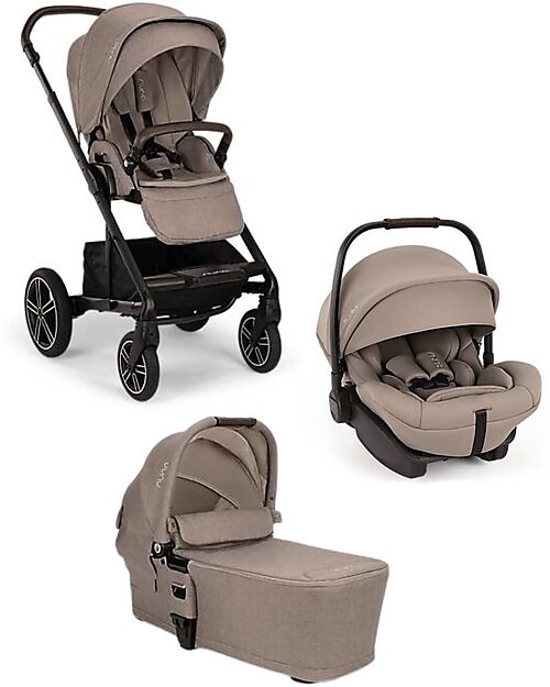 Nuna Trio Passeggino Mixx Next + Navicella + Ovetto - Cedar  Passeggini Trio e Duo