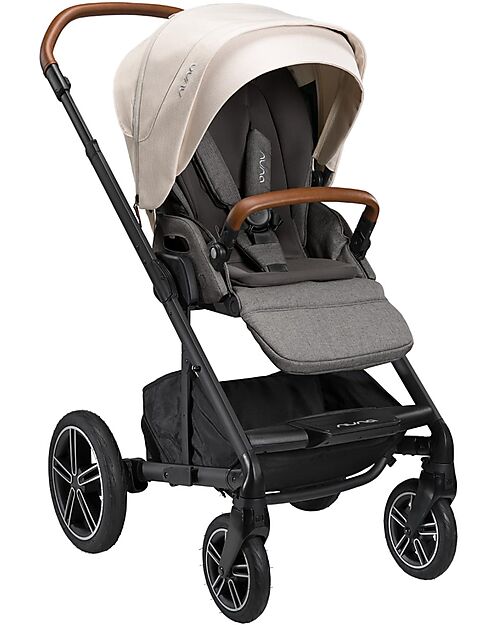 Nuna Trio Passeggino + Navicella Mixx Next Birch + Seggiolino Auto Pipa Next i-Size - Caviar - Adattatore in Omaggio Passeggini Trio e Duo