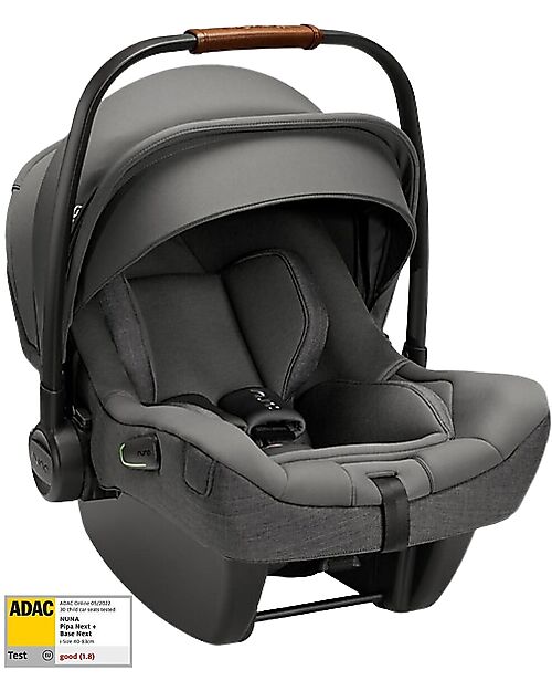 Nuna Trio Passeggino + Navicella Mixx Next Birch + Seggiolino Auto Pipa Next i-Size - Granite - Adattatore in Omaggio Passeggini Trio e Duo