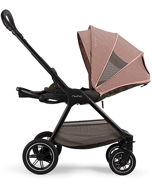 Nuna Trio Passeggino + Navicella Triv Next - Rose + Seggiolino Auto Pipa Next i-Size - Caviar Passeggini Trio e Duo