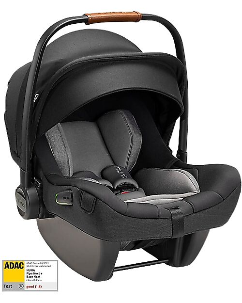 Nuna Trio Passeggino + Navicella Triv Next - Rose + Seggiolino Auto Pipa Next i-Size - Caviar Passeggini Trio e Duo