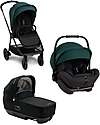 Nuna Trio Passeggino Triv Next + Seggiolino Arra Next - Lagoon + Navicella Cari Next - Caviar Passeggini Trio e Duo