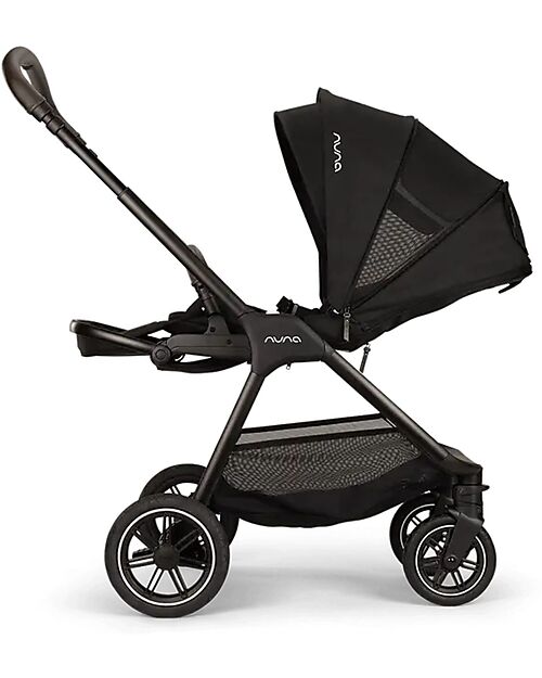 Nuna  Trio Passeggino Triv Next + Seggiolino Auto Pipa Next i-Size + Navicella Lyt - Caviar  Passeggini Trio e Duo