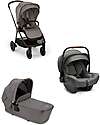 Nuna  Trio Passeggino Triv Next + Seggiolino Auto Pipa Next i-Size + Navicella Lytl - Granite  Passeggini Trio e Duo