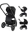 Nuna Trio Travel System Mixx, Caviar - Include ovetto, navicella e passeggino! Passeggini Trio e Duo