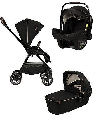 Nuna Trio Triv Revited con Navicella e Seggiolino Auto Pipa Next Passeggini Trio e Duo