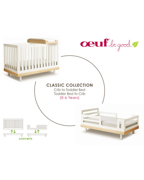 Oeuf Kit di Conversione Classic Crib - (da lettino con sbarre a lettino junior!) Lettini con Sbarre