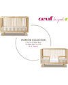 Oeuf Kit di Conversione Sparrow Crib - Laccato Bianco - (da lettino con sbarre a lettino junior!) Lettini con Sbarre