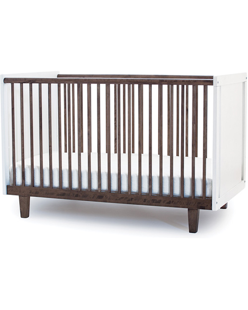 Oeuf Lettino con Sbarre Rhea Crib Trasformabile - Legno Naturale Noce Lettini con Sbarre