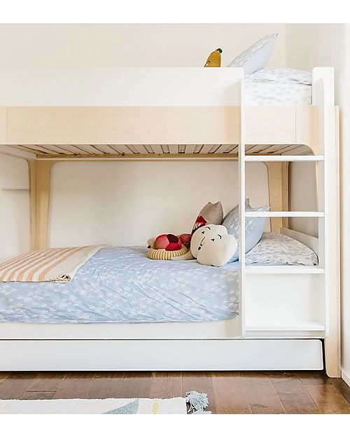 Oeuf Letto Estraibile per Letto a Castello Perch, Bianco - Scala Inclusa! Letti a Castello