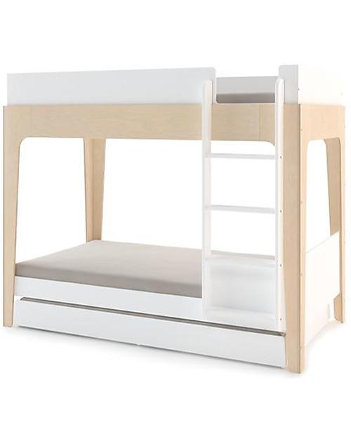 Oeuf Letto Estraibile per Letto a Castello Perch, Bianco - Scala Inclusa! Letti a Castello