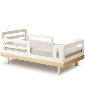 Oliver Furniture Letto Singolo in Legno linea Wood, Bianco, 90x200 cm - Struttura  modulare e trasformabile unisex (bambini)