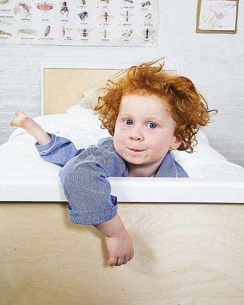 Oeuf Letto Junior Twin Bed Sparrow - Bianco Letti Singoli