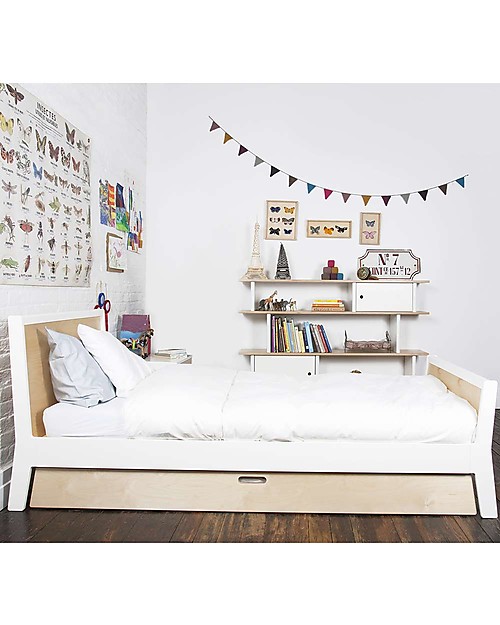 Oeuf Letto Junior Twin Bed Sparrow - Bianco Letti Singoli