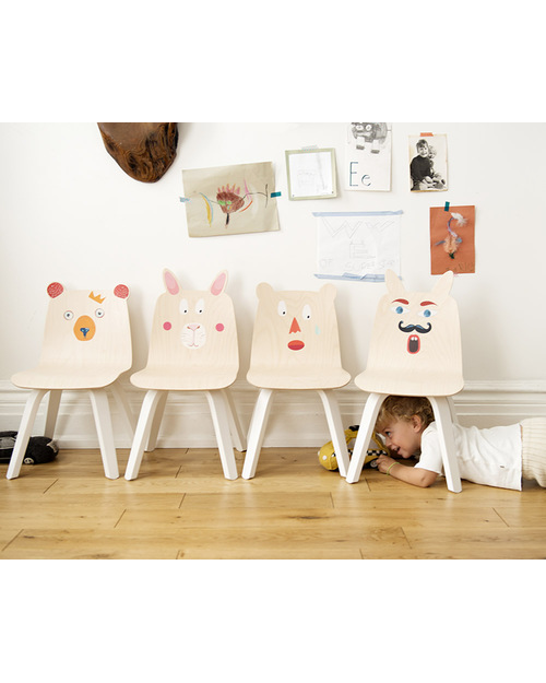 Oeuf Sedie Bimbi Play Orsetto - Set da 2 - Betulla Sedie