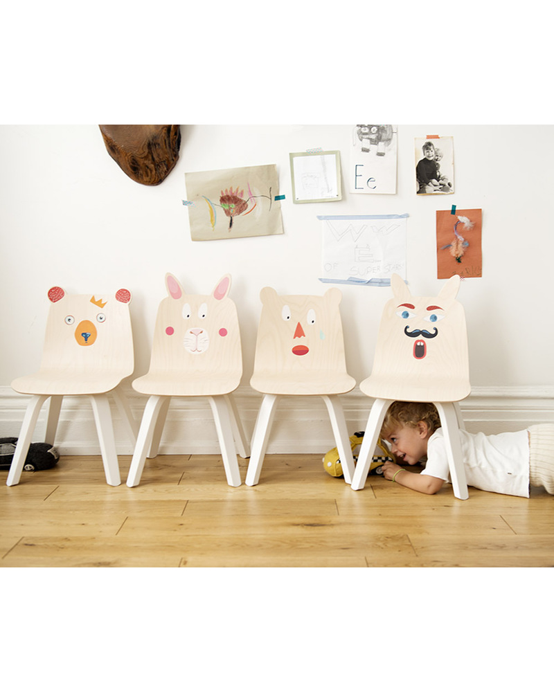 Oeuf sedie bimbi play orsetto set da 2 betulla unisex (bambini) Adesivi murali orsetti beige per cameretta