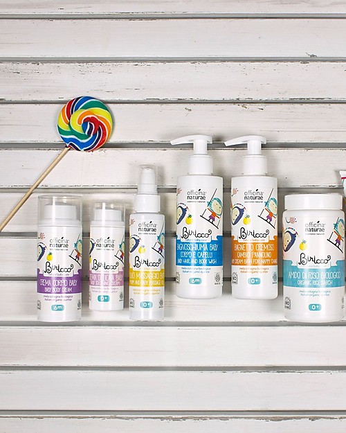 Officina Naturae Bagnoschiuma Baby Delicato alla Mela Cotogna Bio, 200 ml Shampoo e Prodotti per il Bagnetto