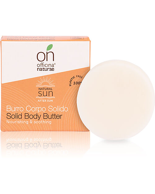 Officina Naturae Burro Corpo Solido Doposole - 40 gr - Cocco e Vaniglia Solari