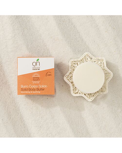 Officina Naturae Burro Corpo Solido Doposole - 40 gr - Cocco e Vaniglia Solari