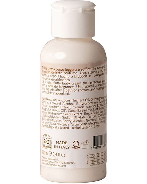 Officina Naturae Crema Corpo Carezza - 100ml - Idratante - Edizione Limitata Creme e Olii