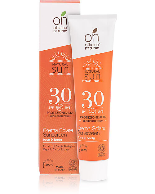 Officina Naturae Crema Solare Fluida Viso e Corpo SPF 30 - 75 ml Solari