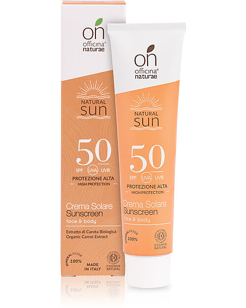 Officina Naturae Crema Solare Fluida Viso e Corpo SPF 50 - 75 ml Solari