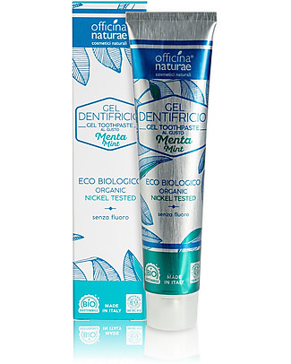 Officina Naturae Dentifricio Naturale - gusto Menta - Nuovo Tubetto in Alluminio - Plastic Free! Viso