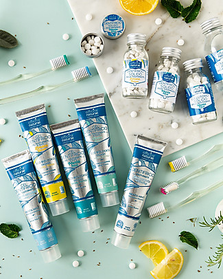 Officina Naturae Dentifricio Naturale - gusto Menta - Nuovo Tubetto in Alluminio - Plastic Free! Viso