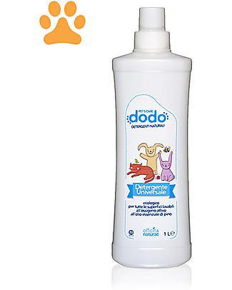 Officina Naturae Detergente Ecologico Universale per Tutte le Superfici Lavabili, 1lt - Indicato per case con animali domestici Animali Igiene_