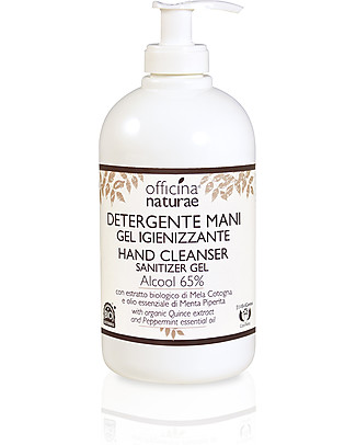 Officina Naturae Detergente Mani Gel Igienizzante - 500 ml - alla Menta Piperita Detergenza