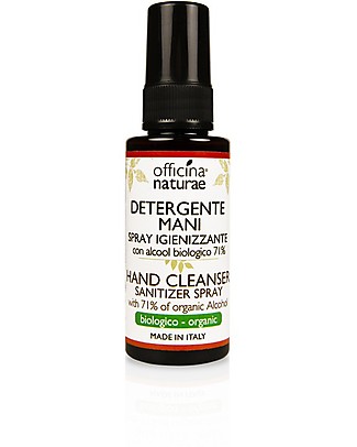 Officina Naturae Detergente Mani Spray Igienizzante 50 ml - Profumo di Menta anche per le superfici Detergenza