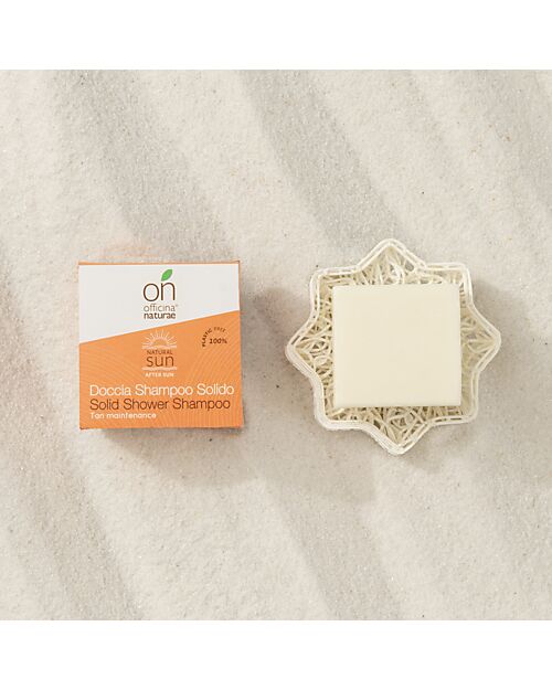 Officina Naturae Doccia Shampoo Solido Doposole - 50 gr - Estratto di Avena Bagno Doccia Shampoo