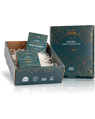 Officina Naturae Gift Box Che Barba - Detergente Barba e Viso Solido n.4+Balsamo barba solido n.5 Viso