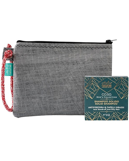 Officina Naturae Kit Segui La Rotta: Pochette - Shampoo Antiforfora solido Bagno Doccia Shampoo