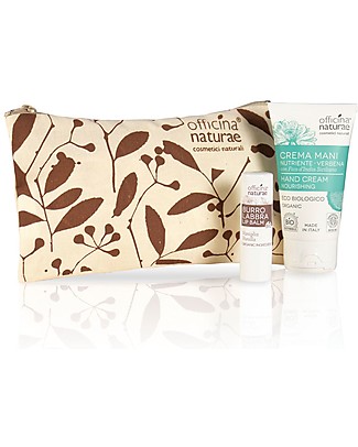 Officina Naturae Mini Kit Proteggimi Verbena e Vaniglia - 2 prodotti e una deliziosa pochette! Creme e Olii