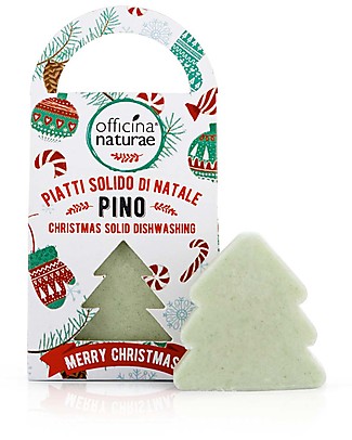 Officina Naturae Pino Detersivo Piatti Solido di Natale - Idea regalo plastic-free! Detergenza Casa