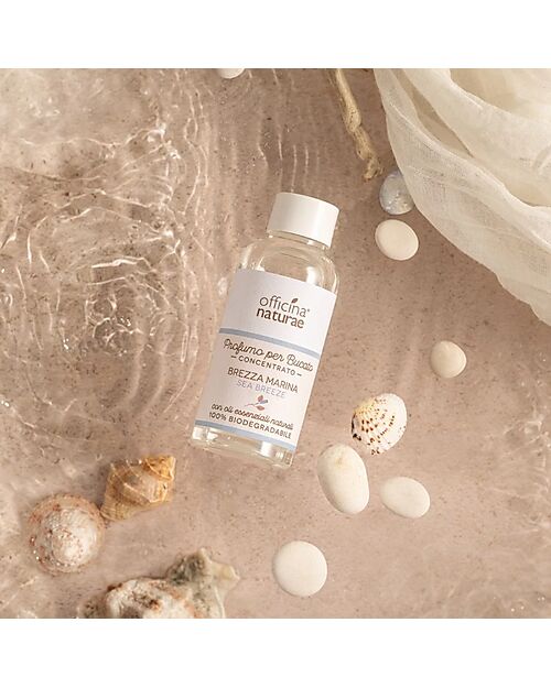Officina Naturae Profumo per Bucato Concentrato - Brezza Marina - con Oli Essenziali Naturali - 100ml Detergenti per Bucato