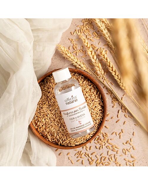 Officina Naturae Profumo per Bucato Concentrato - Fior d'Avena - con Oli Essenziali Naturali - 100ml Detergenti per Bucato