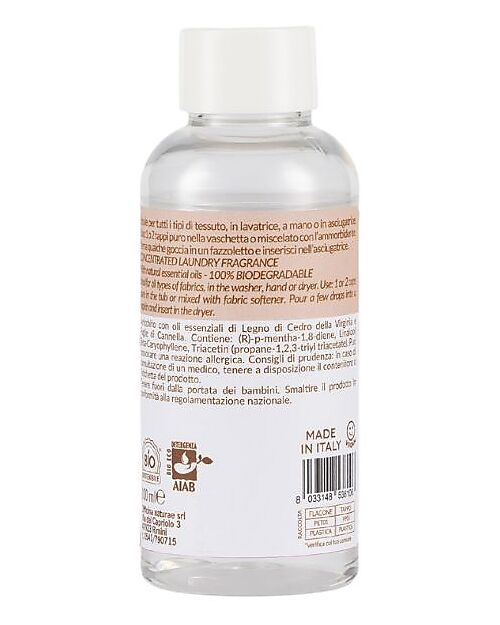 Officina Naturae Profumo per Bucato Concentrato - Fior d'Avena - con Oli Essenziali Naturali - 100ml Detergenti per Bucato