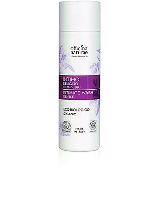 Officina Naturae Sapone Intimo Delicato con Malva Bio, 200 ml Sapone Intimo