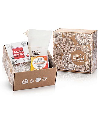 Officina Naturae Set Regalo CO.SO. Botta di Vita - Bagnoschiuma Solido + Deodorante Solido + Guanto Doccia Bagno Doccia Shampoo