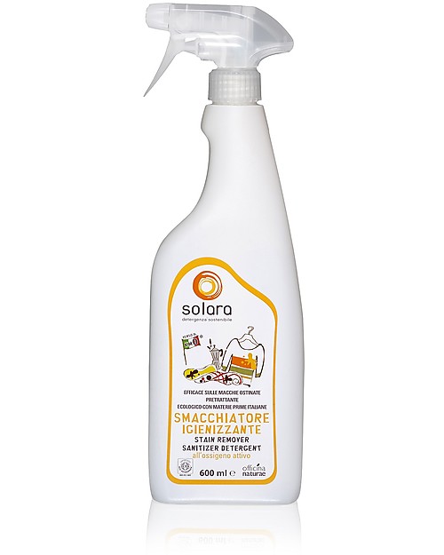 Officina Naturae Smacchiatore Igienizzante Spray Ecologico Solara, 600 ml Detergenti per Bucato