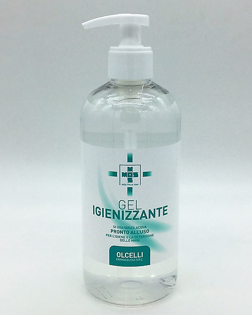 Olcelli Farmaceutici S.r.l. Gel Igienizzante Mani con Dispenser - 500 ml - Profumato al Limone Igienizzanti Mani_
