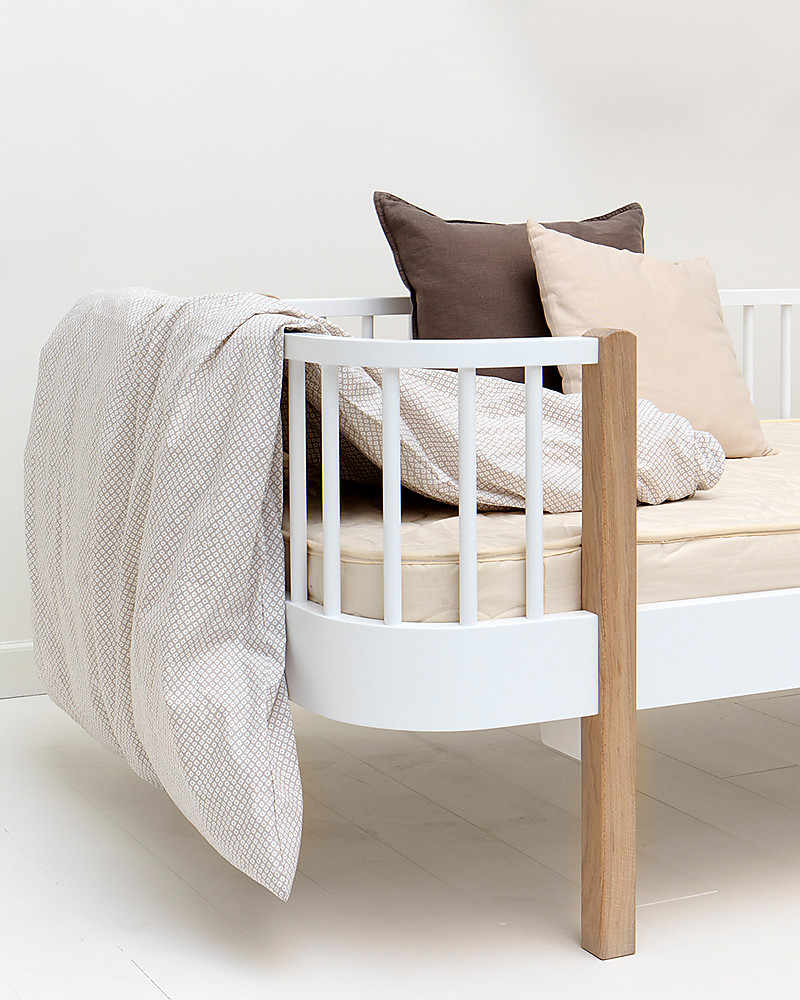 Oliver furniture letto divano in legno linea wood, naturale ...