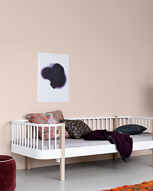 Oliver Furniture Letto-divano in Legno linea Wood, Naturale, 90x200 cm - Struttura modulare e trasformabile Letti Trasformabili