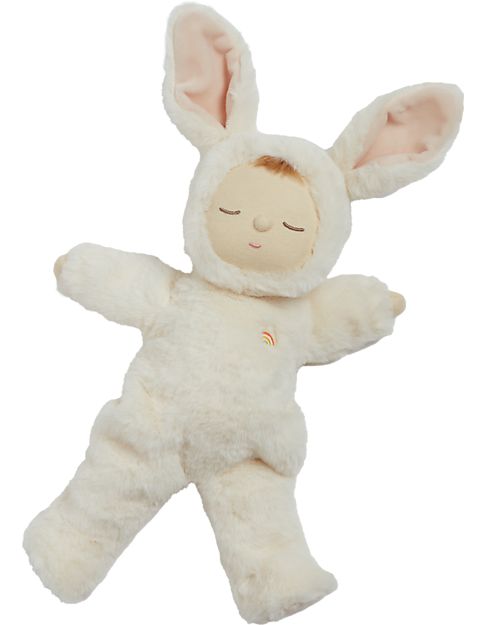 Olli Ella Bambola Cozy Dinkum - Bunny Moppet - 44 cm - 100% Cotone - Soft Beige Bambole