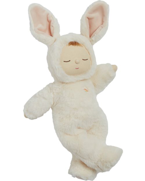 Olli Ella Bambola Cozy Dinkum - Bunny Moppet - 44 cm - 100% Cotone - Soft Beige Bambole