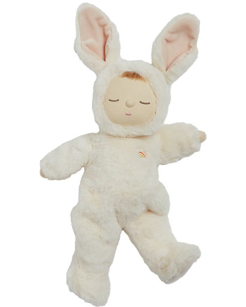 Olli Ella Bambola Cozy Dinkum - Bunny Moppet - 44 cm - 100% Cotone - Soft Beige Bambole